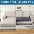 thumbnail image 4 of Super Stretch Stylish Cushions Covers/Furniture Cover Spandex Jacquard Small Checked Pattern Super Soft Slipcover Washable Individual, 4 of 9