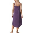 thumbnail image 3 of Vestido de pijama de lounge para mujeres INSPIRE CHIC, ropa de dormir, vestido de noche, tirantes de espagueti, camisón XL púrpura, 3 of 6