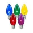 thumbnail image 2 of Novelty Lights Multicolor C7 Incandescent Traditional Vintage Christmas Replacement Bulbs 25 Pack, 2 of 8