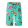 thumbnail image 4 of Beach Shorts for Women 2026 Summer Casual Elastic Waist Straight Leg Relaxed Fit Knee Length Shorts, 4 of 4