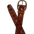 thumbnail image 2 of CTM®  Center Bar Buckle Belt with Flowers (Women's), 2 of 4