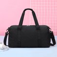 thumbnail image 4 of DQrwqpou Oxford Fitness Bag Multifuncional Plaid Sports Bag para Hombres Mujeres (Negro), 4 of 8