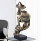 thumbnail image 2 of Bearachild Agregue un toque de elegancia al hogar con Silence Is Gold Estatua de arte abstracto Estilo único Exquisito Decoración del hogar cobreño, 2 of 6