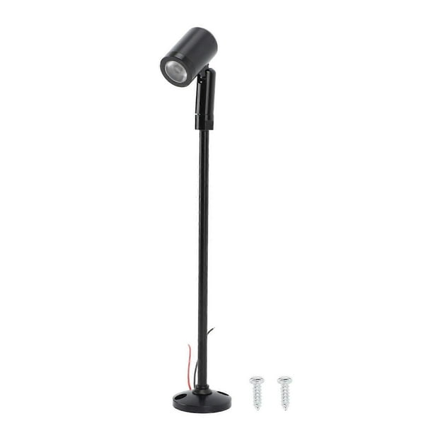 Mini LED Spotlight for Jewelry Display Cabinet, Vertical Showcase Lighting, Eye Protection, Stable Heat Dissipation, Natural Black Light, DC 12V