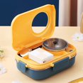 thumbnail image 2 of Lubelski 1 Set Lunch Container Eco-friendly Leak-proof 304 Stainless Steel 4 Compartment Food Storage Container for Children, 2 of 9