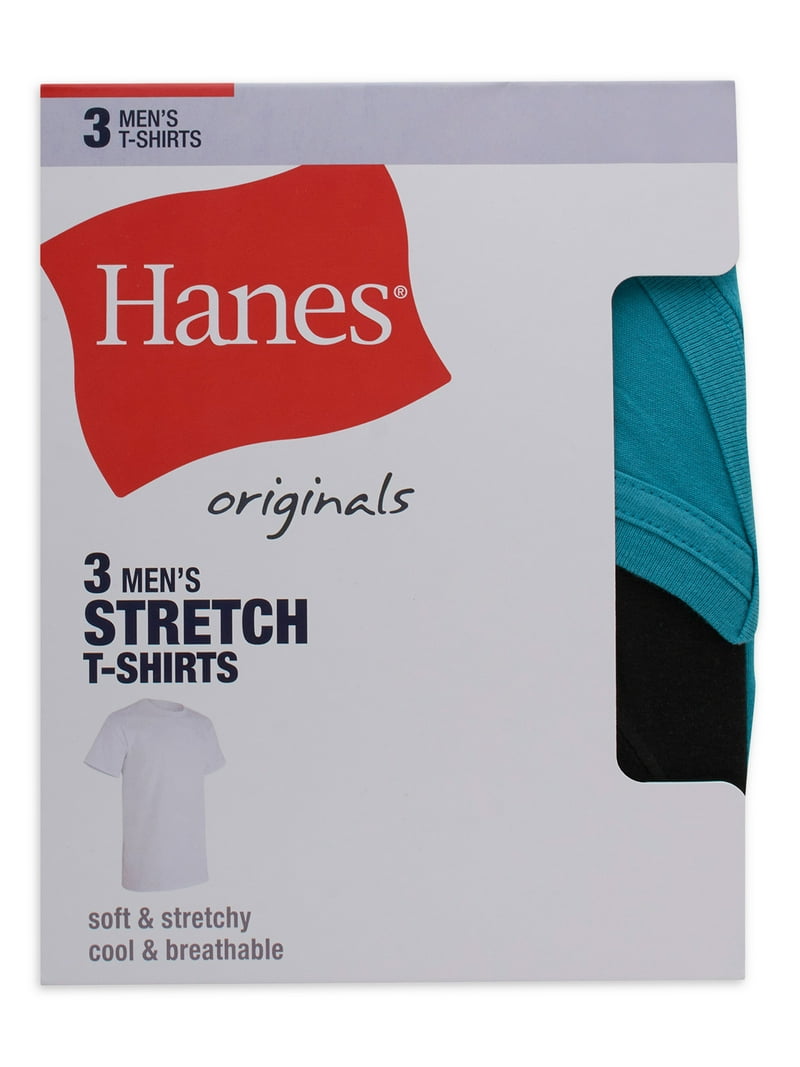 Hanes Originals Men's Stretch Cotton T-Shirts, 3-Pack
