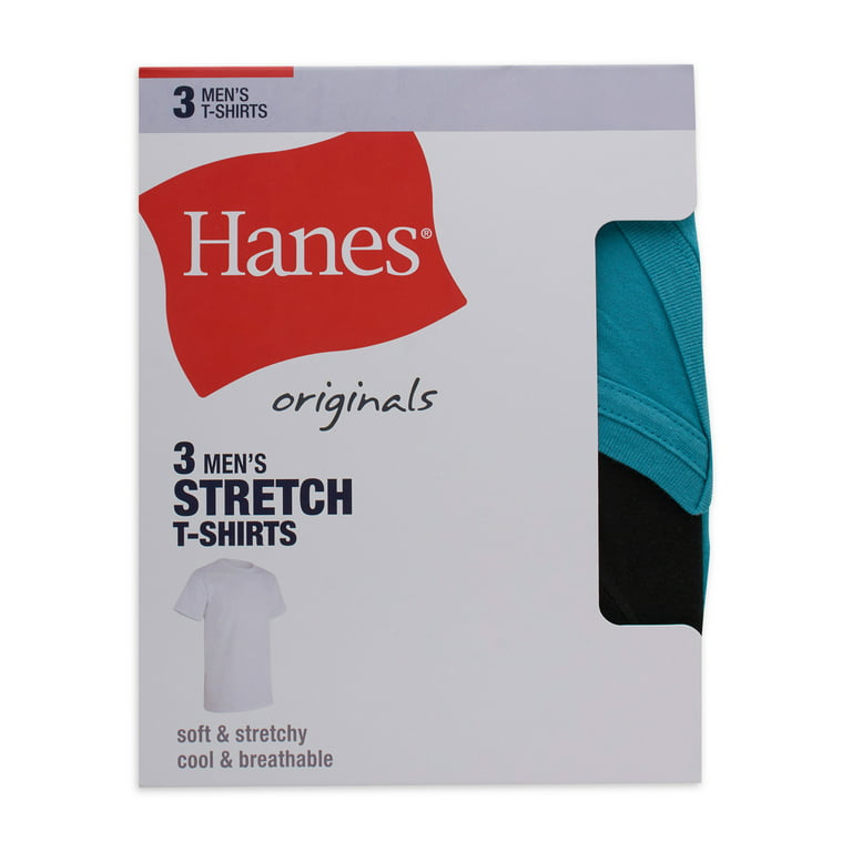 Hanes Originals Men's T-Shirts Pack, Moisture-Wicking Stretch