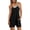 Black#1, variant on Short Jumpsuit for Women Solid Color Summer Casual Rompers Athletic Sleeveless Loose Spaghetti Strap Shorts Stretchy Overalls Jumpers with Pockets Green,XXL