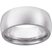 Angle View: Extra-Wide 9mm Wedding Band in Stainless Steel