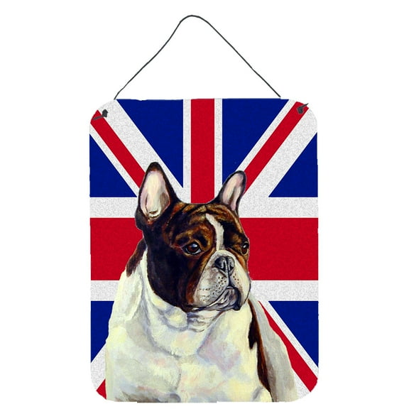Carolines Treasures LH9489DS1216 French Bulldog with English Union Jack British Flag Wall or Door Hanging Prints 12WX16H