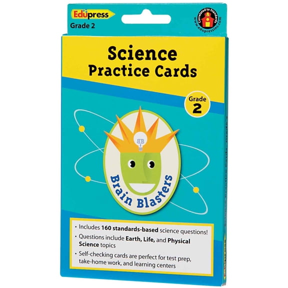 EDUPRESS Brain Blasters Science Skill Practice Cards Gr 2