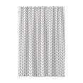 thumbnail image 2 of Cortinas de Ducha 180 x 180 cm , Cortina de Ducha de Tela Antimoho y Antibacteriana, para baños, Blanca con Estampado Negro JM, 2 of 5