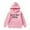 Pink, variant on Wangmeiwg Children's Fashion Hooded Pullover Casual Winter Letters English Print Pocket Decoration Children's Clothing Sweatshirt Teen Boy Hoodie