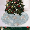 thumbnail image 6 of FMSHPON Easter Tree Skirt Colorful Eggs Bunny Xmas Christmas Tree Skirt Stand Mat for Holiday Party Decoration Indoor Outdoor 36 inches, 6 of 6