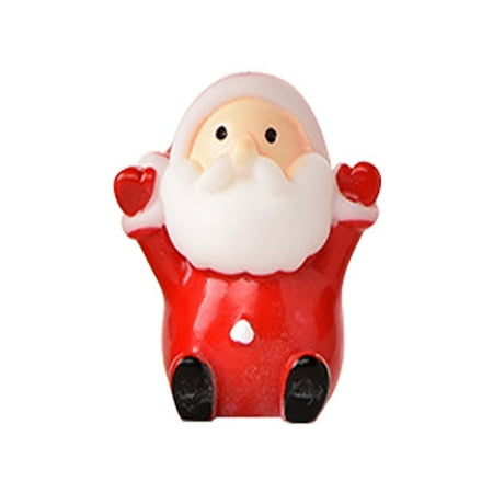 

WIQUOKETT Fall Decorations Santa Decoration Miniature Christmas Figurines for Kids Cute Resin Santa Party Christmas Decoration Christmas Tree Snowflake Glass Globe Christmas Resin Santa Fall Decor