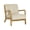 Beige + Corduroy+7, variant on LIANGKA Scandinavian Style Lounge Chair Ergonomic Curved Accent Chair with Lumbar Support for Living Room Decor Gray