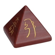 Pyramid Energy Generator Attract Wealth Prosperity Release Negativity Crystal Pyramid for Office Bedroom Car Redstone