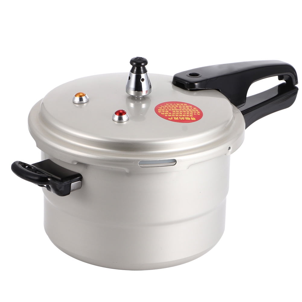 Explosion-Proof Household Pressure Cooker with Anti-Scald Handle Stainless Steel Pressure Cooking Pot Pressure Pot with Steaming Layer for Gas Electric Ceramic Stove 20cm