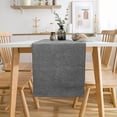thumbnail image 6 of Coffee Table Runner 48 Inches Long Dark Gray Small Kitchen Table Runner Dresser Runner Scarf Geometric Patterned Bedroom Furniture Top Cover Dining Room Table Topper Washable Cloth Short Runner, 6 of 8