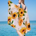 thumbnail image 2 of Guanhe Summer Microfiber Kids Beach Towel Super Lightweight Colorful Bath Towel Sandproof Beach Blanket Multi-Purpose Towel For Travel Swimming Pool 30x60 Inch, 2 of 4
