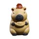 thumbnail image 2 of Mini estatua de capibara, figura en miniatura, mascota de té coleccionable, arcilla morada creativa Amarillo, 2 of 9
