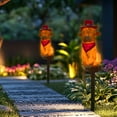 thumbnail image 4 of sruoe Solar Garden Lights, 2 PC Solar Lights Outdoor Decor, Solar Stake Lights, Solar Landscape Lights, Solar Lawn Ornaments, Flower Outdoor Lights for Yard Holiday Party Decoration, 4 of 6