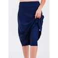 thumbnail image 5 of Calypsa Women's and Women's Plus High Waisted Long Swim Skort with Attached Shorts, 5 of 11