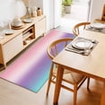 thumbnail image 2 of 2x6ft Area Rug,Pink Blue Purple Gradient Washable Large Rugs Soft Non-Slip Floor Rug Simple Watercolor Non-Shedding Indoor Carpets for Living Room Bedroom Home Office Nursery, 2 of 9