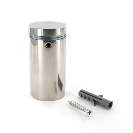 

Sign Standoff 1-1/4 Diameter x 2 Barrel Length Polished Stainless Finish Eco Lock Series Tamper Proof Standoff Pack of 4 by Outwater