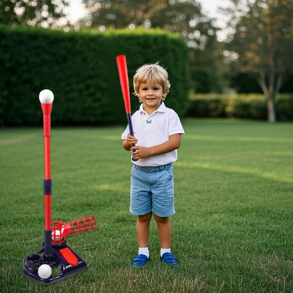 Binwennn Kids Baseball Pitching Machine Batting Machine Entertainment Games Birthday Retractable Bat Baseball Pitcher Style B Animal Matching Game Head And Tails Alphabet Board Games for Toddlers