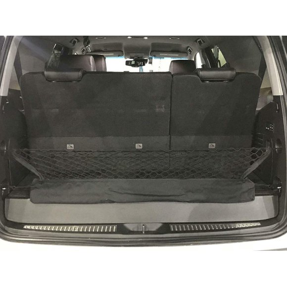 EACCESSORIES EA Rear Trunk Organizer Cargo Net for Chevrolet Tahoe 2015-2023 - Envelope Style Cargo Net for SUV - Premium Mesh Elastic Car Trunk Organizer Vehicle Carrier Storage–Compatible with Tahoe
