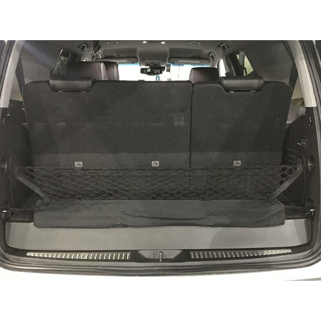 EACCESSORIES EA Rear Trunk Organizer Cargo Net for Chevrolet Tahoe 2015-2023 - Envelope Style Cargo Net for SUV - Premium Mesh Elastic Car Trunk Organizer Vehicle Carrier Storage–Compatible with Tahoe