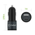 thumbnail image 5 of Cellet Car Charger for Samsung Galaxy S22+ - 10W/2.1A High Powered Dual Port (Type-C and USB-A) Auto Power Adapter - Grey, 5 of 9