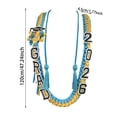 thumbnail image 3 of BotaniNest Double Layer Graduation Ribbon Ribbon Belt Honorary Rope Hand Woven Graduation Ribbon Graduation Sash Graduates' Commemorative, 3 of 6