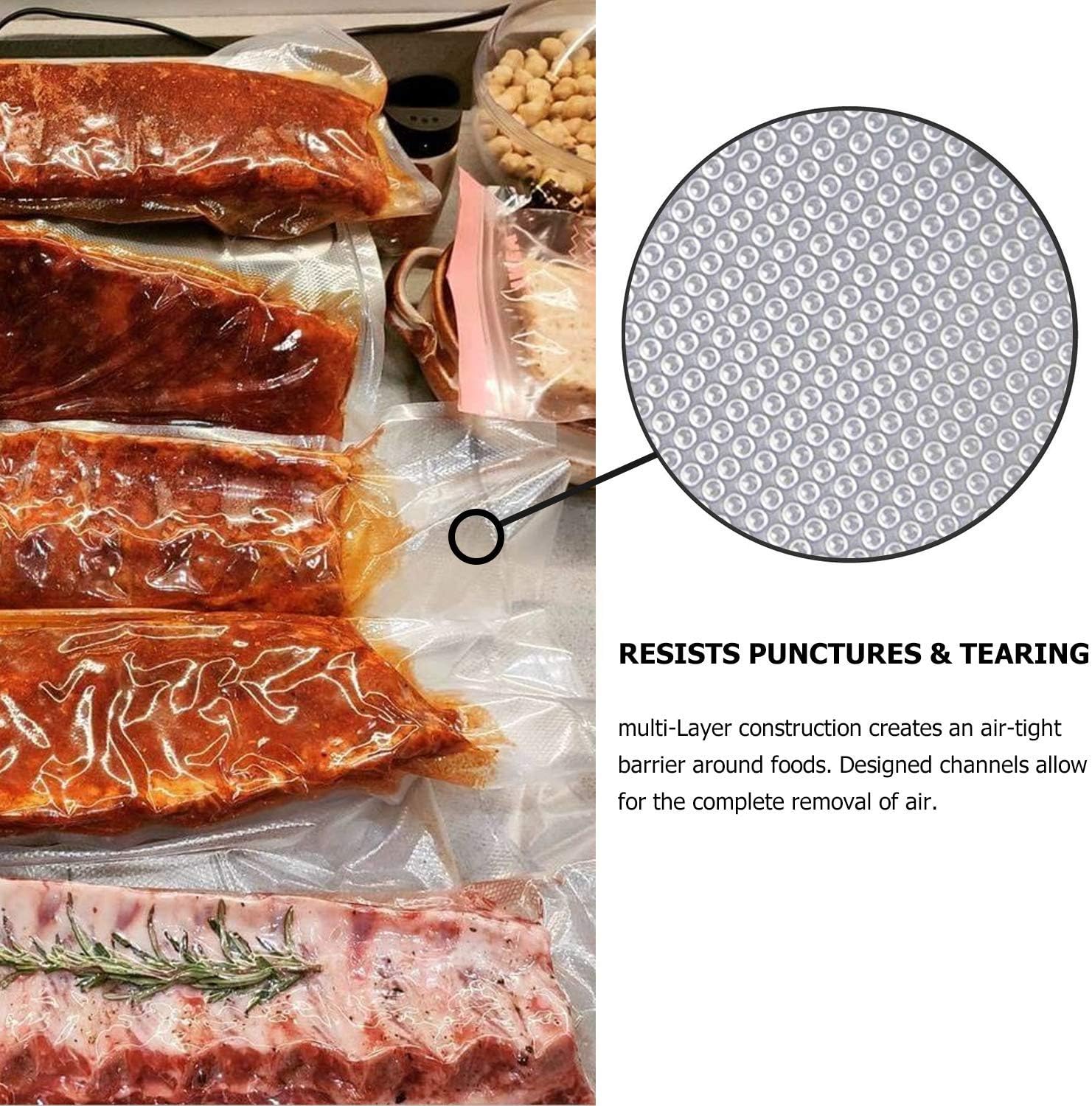 Boxlegend Vacuum Sealer Bag Rolls, 11" x 12' (2-Pack) photo 4