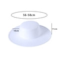 thumbnail image 2 of BemeyourBBs Wide Brim Hats for Women Men Felt Fedora Hats Flat Brim Cowboy Hat Western Cowgirl Hat Dessy Jazz Hats, 2 of 6