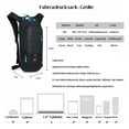 thumbnail image 2 of Sac à Dos de Sport Extérieur Léger en Nylon Ripstop Noir avec Compartiment pour Réservoir d'Eau, Multiples Poches, Sangles Réglables, Maille Respirante, Bandes Réfléchissantes et Cordon de Fixation pour Casque – Idéal pour, 2 of 6