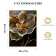 thumbnail image 2 of Creowell 16x20 in / 12x16 in Decorative Painting Abstract Wall Art Brown Flowers Canvas Pictures Contemporary Minimalism Abstract Flower Artwork for Bedroom Bathroom Living Room Wall Decor 12x16 in, 2 of 5