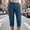 Blue, variant on LVHAOGJOB Cargo Pants for Women Wide Leg Straight Leg Pants Athletic with Pockets Elastic Waist Ladies Trousers