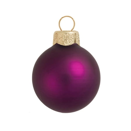 matte plum purple glass ball christmas ornament 7 quot 180mm matte plum purple glass ball christmas ornament 7 quot 180mm