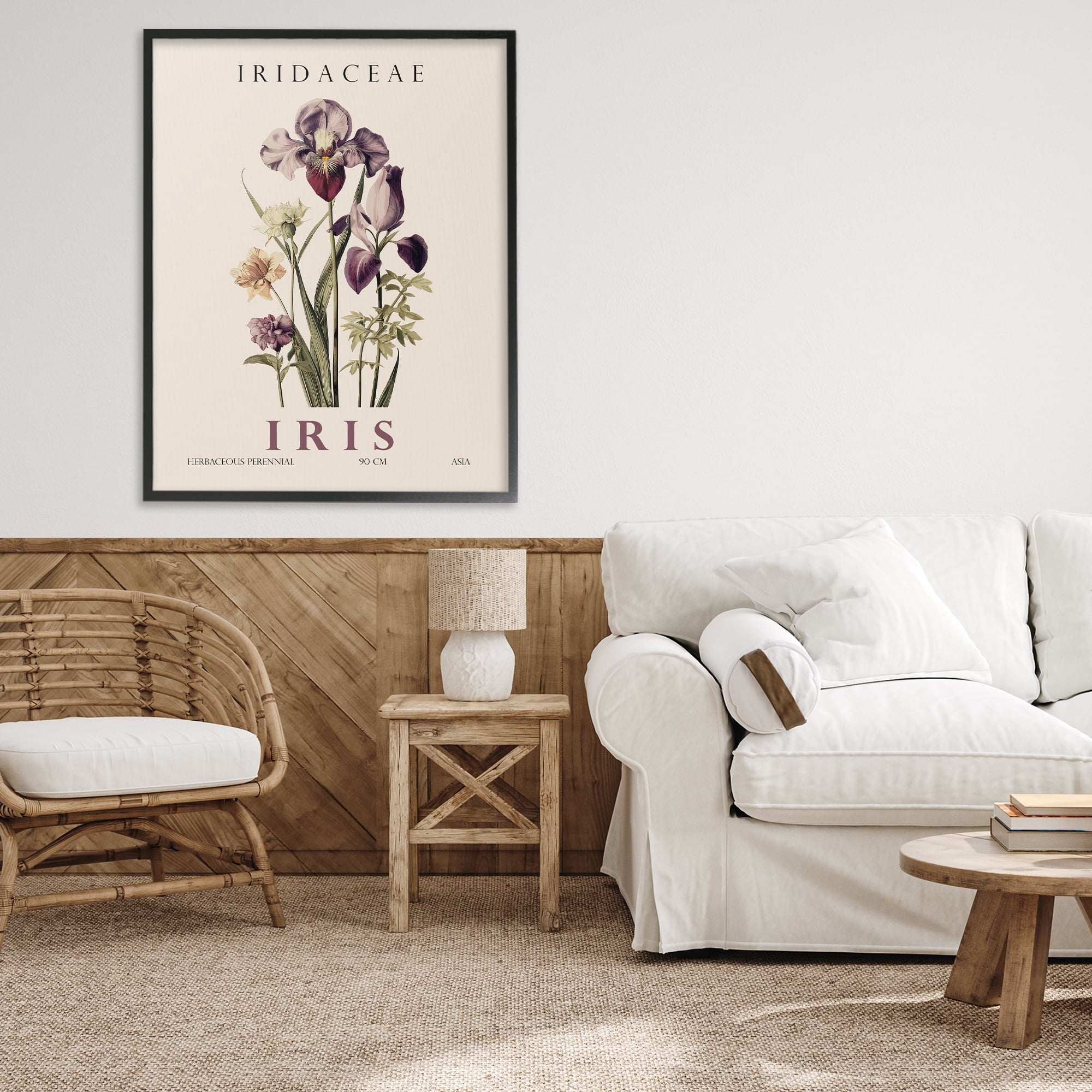 Stupell Industries Natural Iris Bundle Black Framed Giclee Art, design by Christopher Giampietro