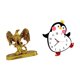 thumbnail image 5 of Escultura de animal de resina moderna y reloj de pared de pingüino de dibujos animados de madera, adorno decorativo para el hogar, la oficina, el escr, 5 of 7
