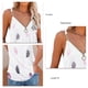 thumbnail image 3 of Camiseta sin mangas para mujer, moda de verano, ajuste holgado, sin mangas, con cremallera y cuello en V, 3 of 4
