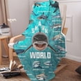 thumbnail image 2 of Yibo Shark Lovers Blanket Flannel Soft and Comfortable Anti-static Bed Sofa Blanket, 2 of 8