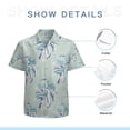 thumbnail image 7 of High Quality Hawaiian Shirts for Men Short Sleeve Aloha Beach Shirt Floral Summer Casual Button Down Shirts Blouses 43VNP5, 7 of 7