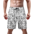 thumbnail image 1 of NICKSUN Men's Swim Trunks, Cute Print Quick Dry Summer Board Beach Shorts with Mesh Lining and Pockets, 1 of 6
