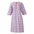 thumbnail image 1 of Silvert's Women's Hospital Gown with Open Back, Leaf Candy, L, 1 of 2