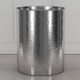 thumbnail image 2 of nu steel Metropolitan Metal Trash Can Wastebasket, Garbage Container Bin for Bathrooms, Powder Rooms, Kitchens, Home Offices -shiny/Hammered, 2 of 6