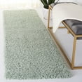 thumbnail image 3 of SAFAVIEH Laguna Neven Plush Solid Shag Runner Rug, Light Sage, 2'3" x 14', 3 of 10