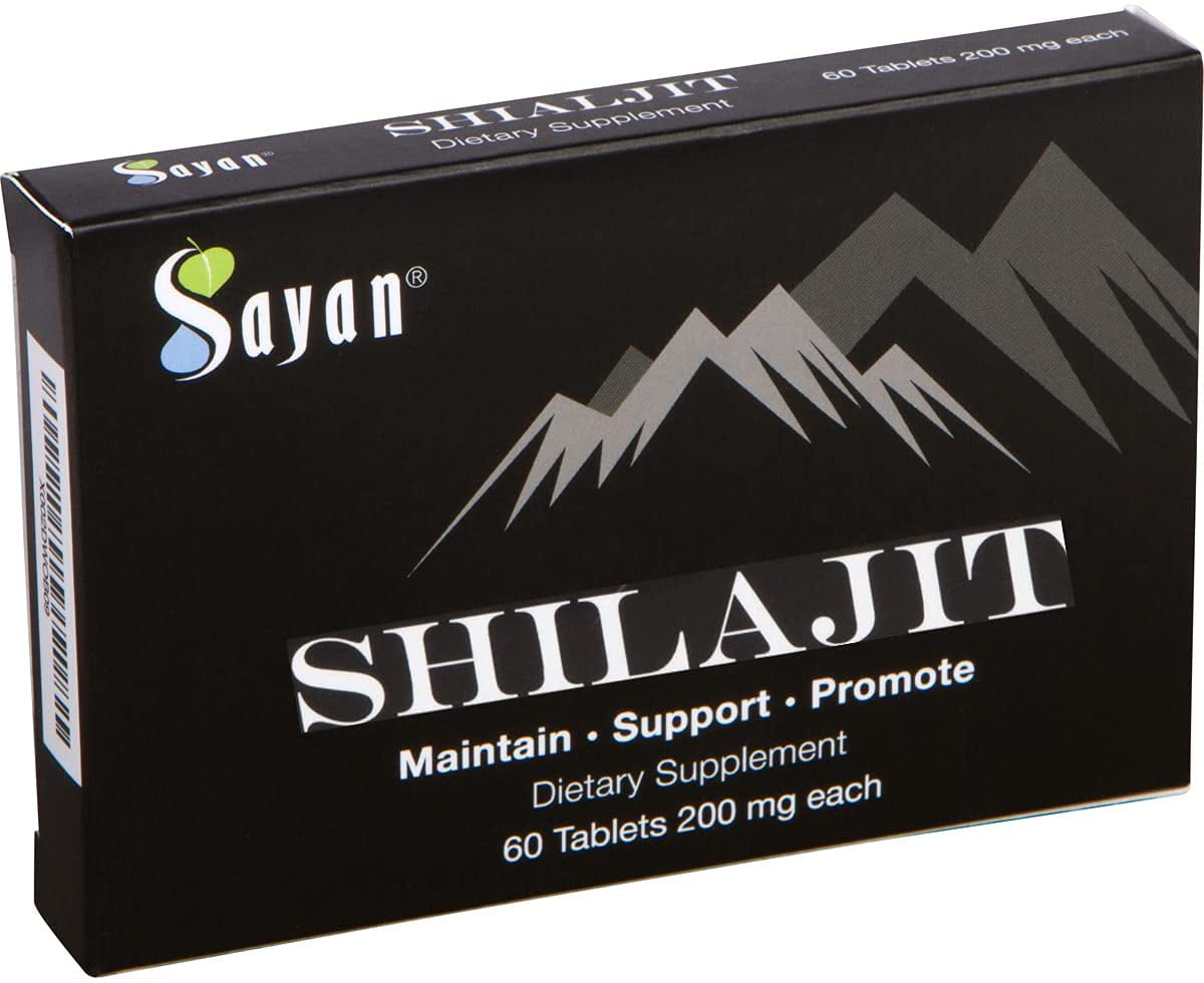 Sayan Pure Shilajit Tablets, Dietary Supplement - 1- 2 Month Supply, Organic 60 Drops